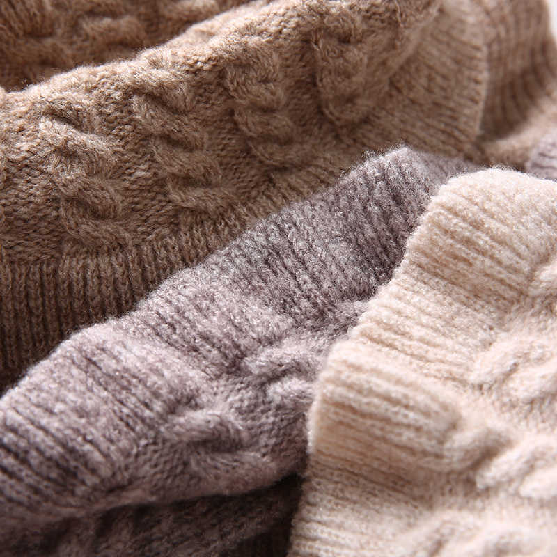 H.SA Women Winter Sweater and Pullovers Turtleneck Turn down Collar Pull Sweaters Tassel Knit Jumpers Winter Clothes Button Tops 210716