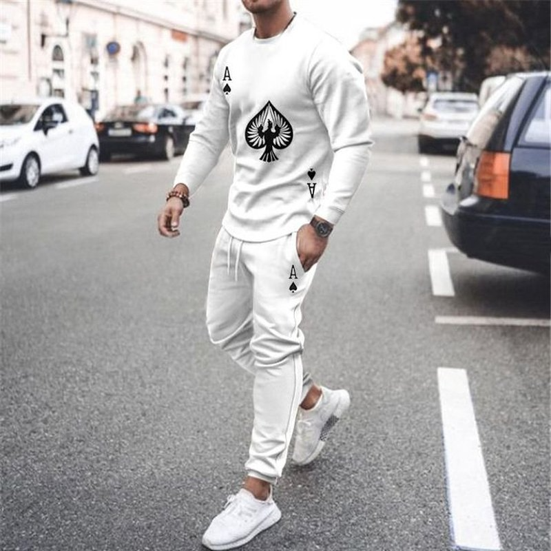 3D printing men's playing cards picture casual wear suit long-sleeved trousers comfortable self-cultivation fashion fit daily travel st, Gray
3D printing men's playing cards picture casual wear suit long-sleeved trousers comfortable self-cultivation fashion fit daily travel st, Gray