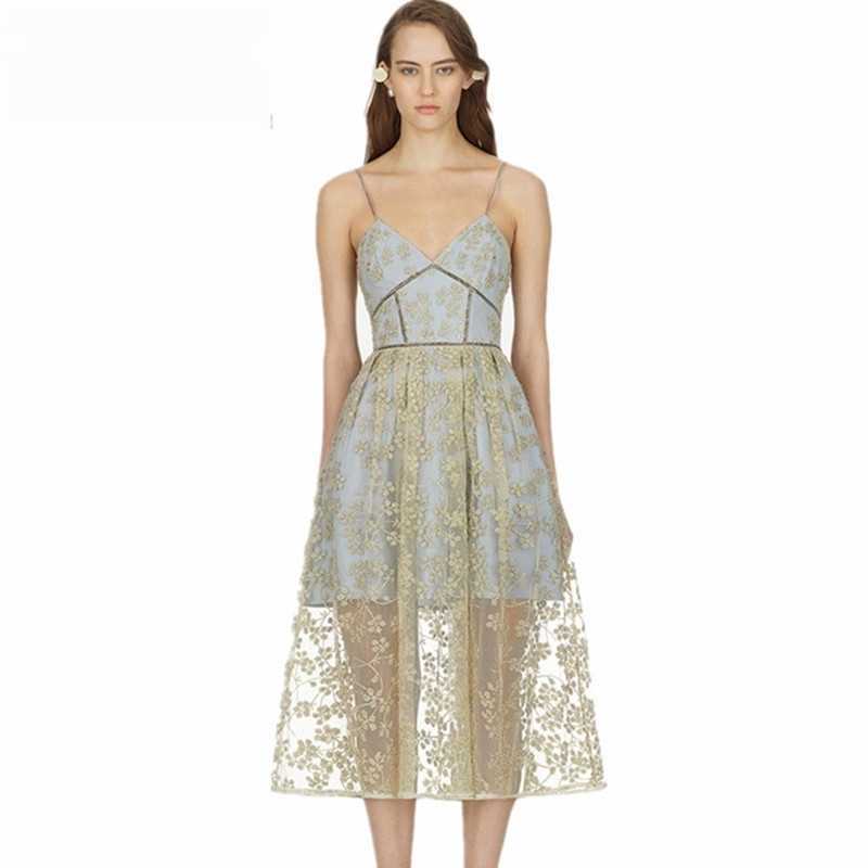 Self Portrait Backless Summer Dress Women Cute Mesh Flower Embroidery Beads Sleeveless V-Neck Strap 210525, Picture color
Self Portrait Backless Summer Dress Women Cute Mesh Flower Embroidery Beads Sleeveless V-Neck Strap 210525, Picture color