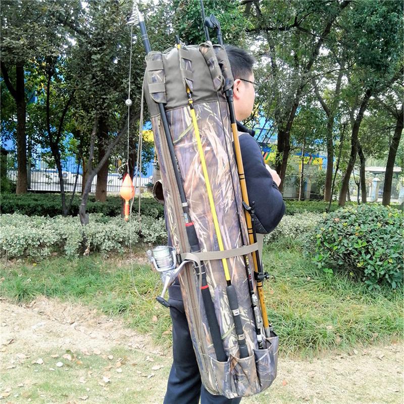 Fishing Accessories Multifunction Rod Storage Bag Gear Hand Carrying Shoulder239V