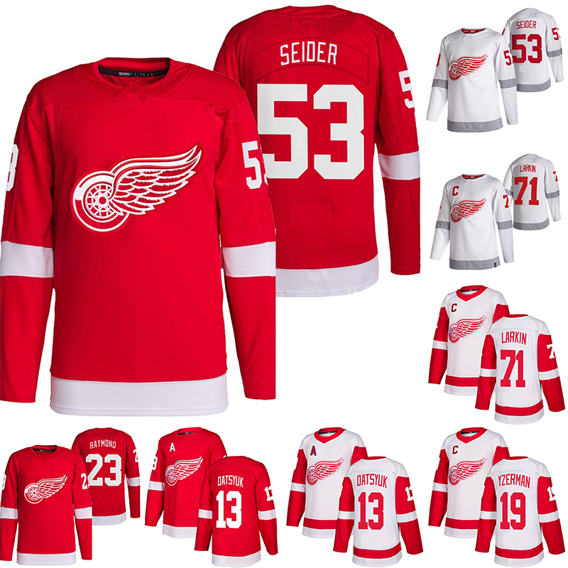 53 Moritz Seider Detroit Red Wings Jersey Lucas Raymond Tyler Bertuzzi Dylan Larkin Filip Hronek Vladislav Namestnikov Danny DeKeyser Robby, Black;red
53 Moritz Seider Detroit Red Wings Jersey Lucas Raymond Tyler Bertuzzi Dylan Larkin Filip Hronek Vladislav Namestnikov Danny DeKeyser Robby, Black;red