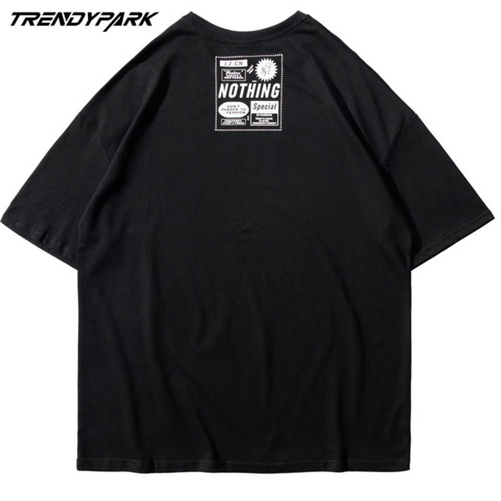 Men Streetwear T-Shirt Hip Hop Cartoon Printed T Shirt Harajuku Cotton Summer Short Sleeve Tshirt Casual Oversized Shirt 210601