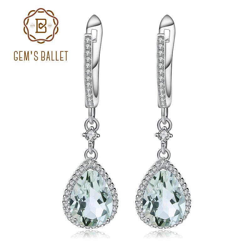 Dangle & Chandelier GEM'S BALLET Natural Green Amethyst Prasiolite Gemstone Drop Earrings 925 Sterling Silver Fine Jewelry For Women
Dangle & Chandelier GEM'S BALLET Natural Green Amethyst Prasiolite Gemstone Drop Earrings 925 Sterling Silver Fine Jewelry For Women