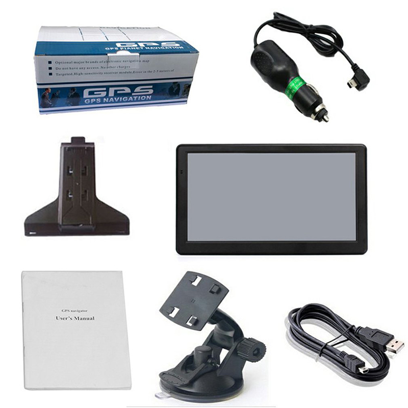 HD Car GPS Navigator with 7-Inch Screen & Bluetooth Connectivity - Maps for Europe, US, Asia