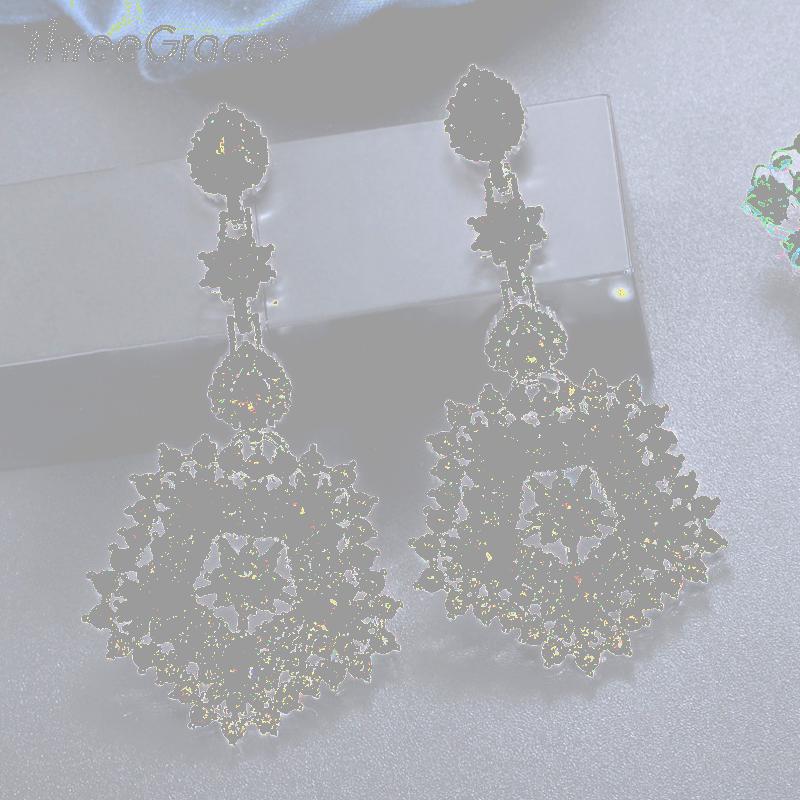 Dangle & Chandelier ThreeGraces Fashion Shiny Cubic Zirconia Crystal Big Star Long Drop Earrings For Women Wedding Party Jewelry Gift ER267, Silver
Dangle & Chandelier ThreeGraces Fashion Shiny Cubic Zirconia Crystal Big Star Long Drop Earrings For Women Wedding Party Jewelry Gift ER267, Silver