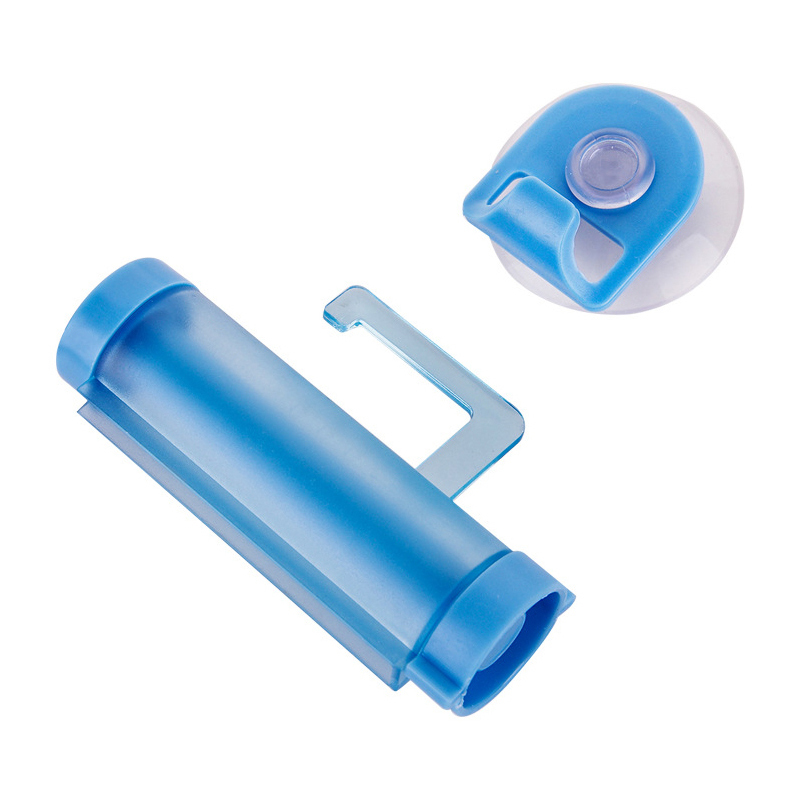1Pcs With Sucker Hook Portable Multi Purpose Plastic Reuse Rolling Squeezer Toothpaste Dispenser Manual Bathroom Accessories