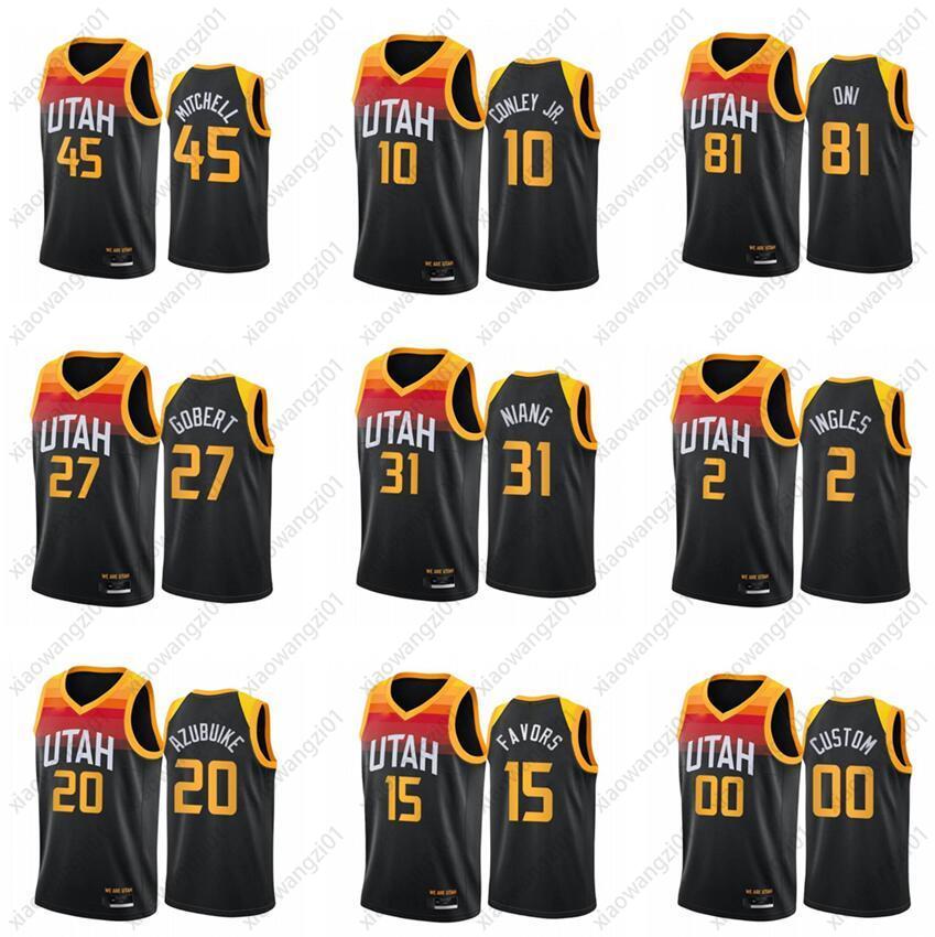 Jersey 2021 UtahJazzMen Donovan Mitchell Joe Ingles Rudy Gobert Mike Conley Swingman City Basketball Jerseys Black Uniform Custom print Mens Women kids
Jersey 2021 UtahJazzMen Donovan Mitchell Joe Ingles Rudy Gobert Mike Conley Swingman City Basketball Jerseys Black Uniform Custom print Mens Women kids