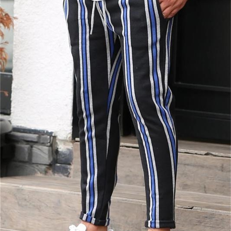 Designer Pants Fashion Slim Mulit Colors Panelled Mens Sports Pants Casual Males Clothing Stripe Print Mens, Black
Designer Pants Fashion Slim Mulit Colors Panelled Mens Sports Pants Casual Males Clothing Stripe Print Mens, Black