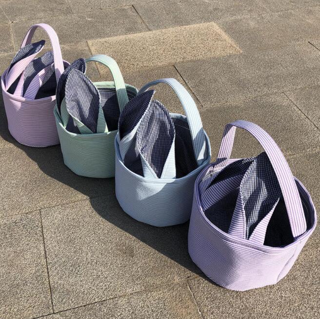 Easter Basket party Plaids Seersucker Rabbit Ears Baskets Cute Bunny Kids Candy Egg Gifts Storage Tote Bags Ear Handbag
Easter Basket party Plaids Seersucker Rabbit Ears Baskets Cute Bunny Kids Candy Egg Gifts Storage Tote Bags Ear Handbag