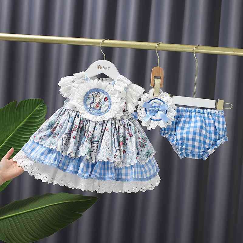 Children Spanish Dresses for Baby Girl Boutique Clothes Toddler Rabbit Print Vintage Dress Infant Birthday Lolita Princess Gown 210615
Children Spanish Dresses for Baby Girl Boutique Clothes Toddler Rabbit Print Vintage Dress Infant Birthday Lolita Princess Gown 210615