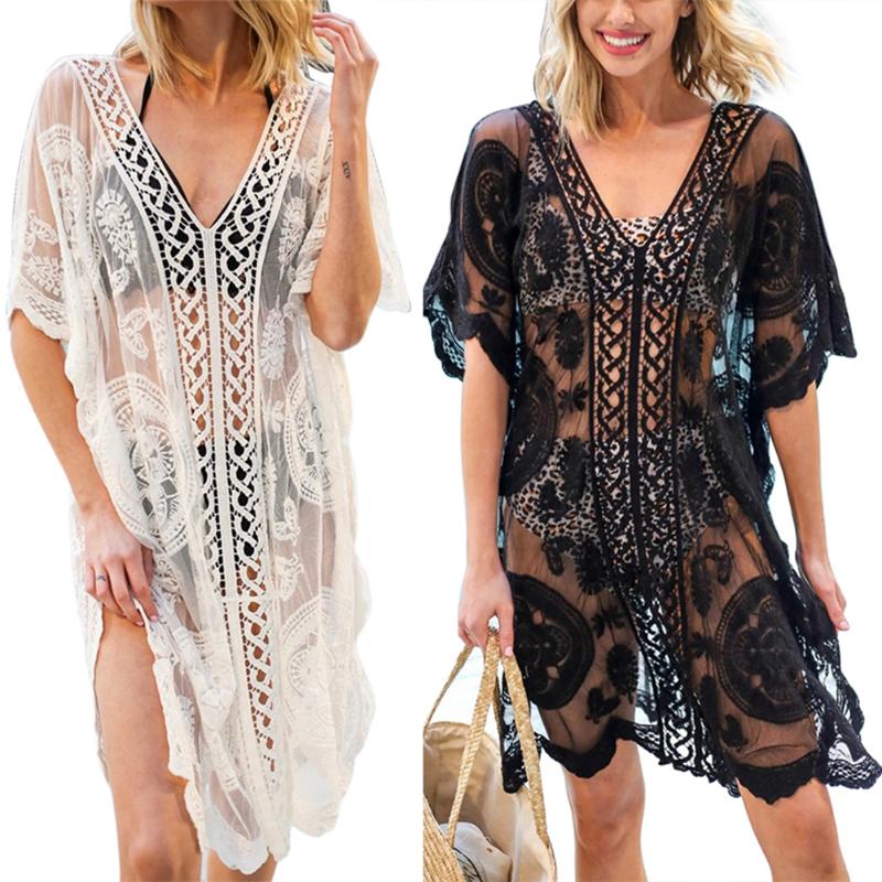 Women's Swimwear 2021 Summer Bikini Smock Pure Color Stretch Mesh Design Deep V-Neck Short Sleeve Breathable Sunscreen Beach Blouse, White
Women's Swimwear 2021 Summer Bikini Smock Pure Color Stretch Mesh Design Deep V-Neck Short Sleeve Breathable Sunscreen Beach Blouse, White