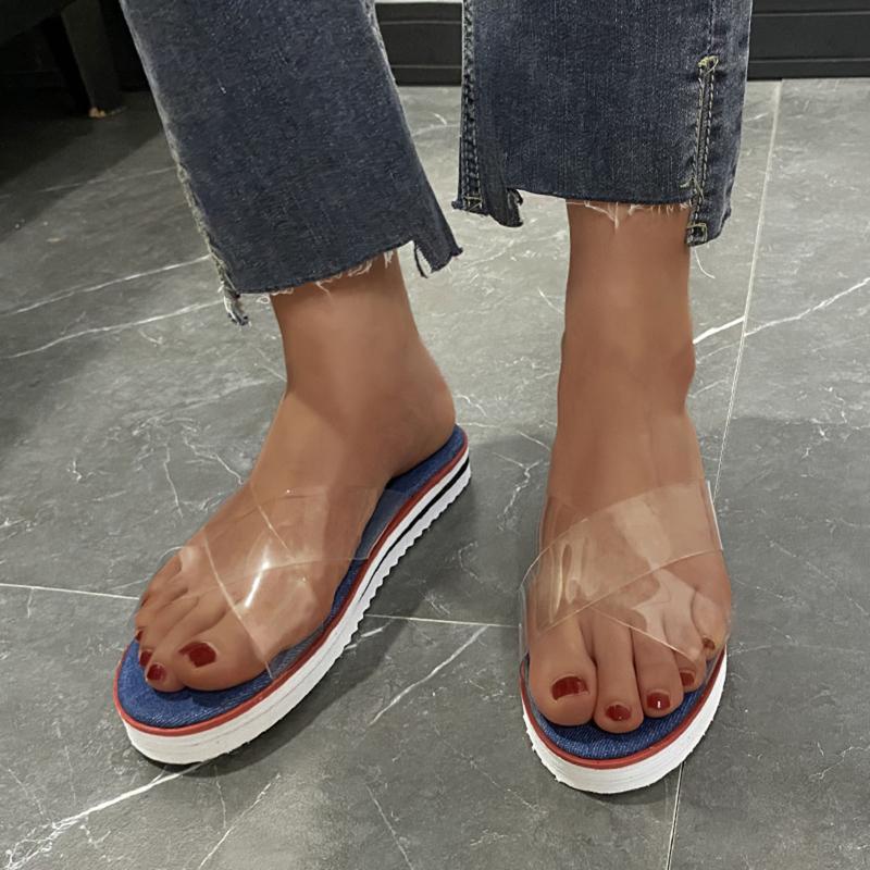 Slippers Sexy Transparent Cover Flat Shoes Women's Fashion Cross Strap Lightweight Beach Zapatos Mujer, Black
Slippers Sexy Transparent Cover Flat Shoes Women's Fashion Cross Strap Lightweight Beach Zapatos Mujer, Black