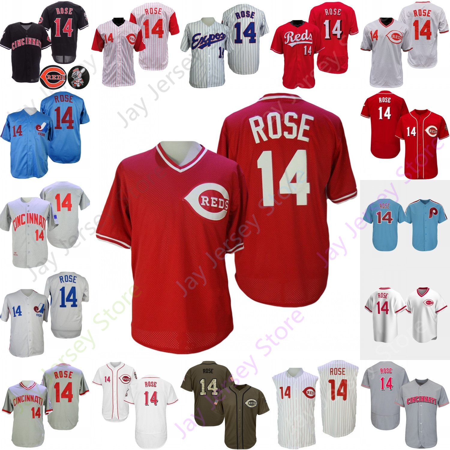 Pete Rose Jersey 1969 1976 Grey White 1976 Vintage Sleeveless Pinstripe Expos Baby Blue Black Red Mesh BP Player Fans Size S-3XL
Pete Rose Jersey 1969 1976 Grey White 1976 Vintage Sleeveless Pinstripe Expos Baby Blue Black Red Mesh BP Player Fans Size S-3XL