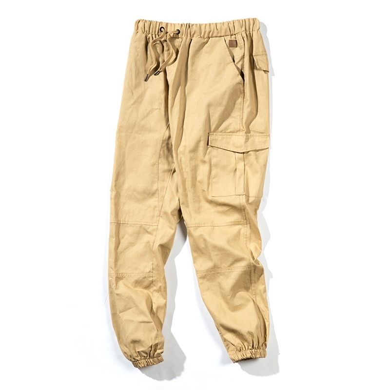 Hip Hop Joggers Cargo Pants Men Harem Casual Multi-Pockets Trousers s Sweatpants Streetwear S-5XL 210810