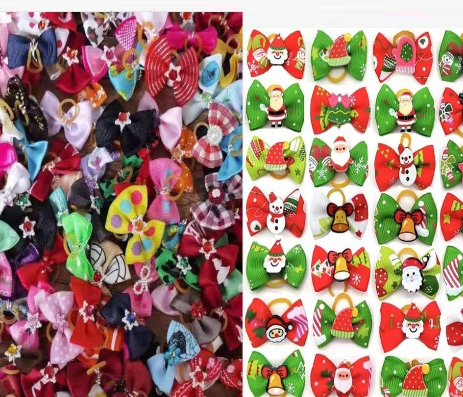 200pcs/lot Pet Hair Bows bowknot hairpin head flower Supplies Dog Grooming Holiday Accessories Y1022, Christmas one
200pcs/lot Pet Hair Bows bowknot hairpin head flower Supplies Dog Grooming Holiday Accessories Y1022, Christmas one