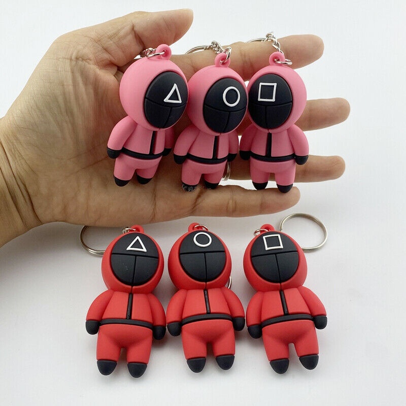 3pcs/set Squid Doll Keyring Figure Mask Soldier Mini Doll Key Car Backpack Pendant Keychain
3pcs/set Squid Doll Keyring Figure Mask Soldier Mini Doll Key Car Backpack Pendant Keychain
