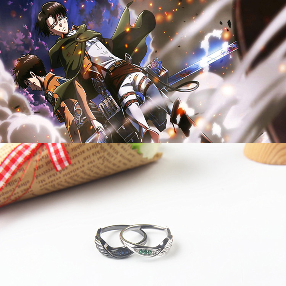 Attack on Titan Eren Jäger Levi With Side Zircon Stones Ring 925 Sterling Silver Anime Rings For Women Wedding Party Jewelry Gift
Attack on Titan Eren Jäger Levi With Side Zircon Stones Ring 925 Sterling Silver Anime Rings For Women Wedding Party Jewelry Gift