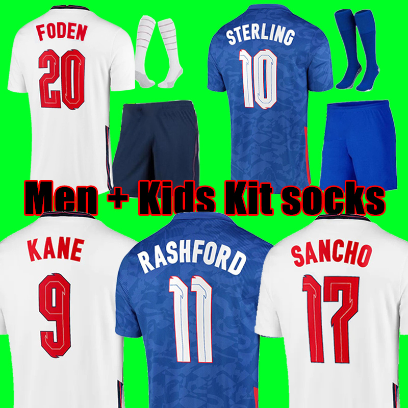 soccer jersey 2020 KANE STERLING RASHFORD SANCHO GREALISH MOUNT FODEN HENDERSON MAGUIRE england 20 21 22 national football shirt men + kids kit sets socks uniforms от DHgate WW