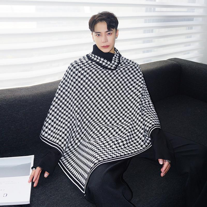 Men's Sweaters Men Houndstooth Plaid Pullover Turtleneck Sweater Cloak Cape Male Women Streetwear Vintage Casual Knitwear Sweater1, My28
Men's Sweaters Men Houndstooth Plaid Pullover Turtleneck Sweater Cloak Cape Male Women Streetwear Vintage Casual Knitwear Sweater1, My28