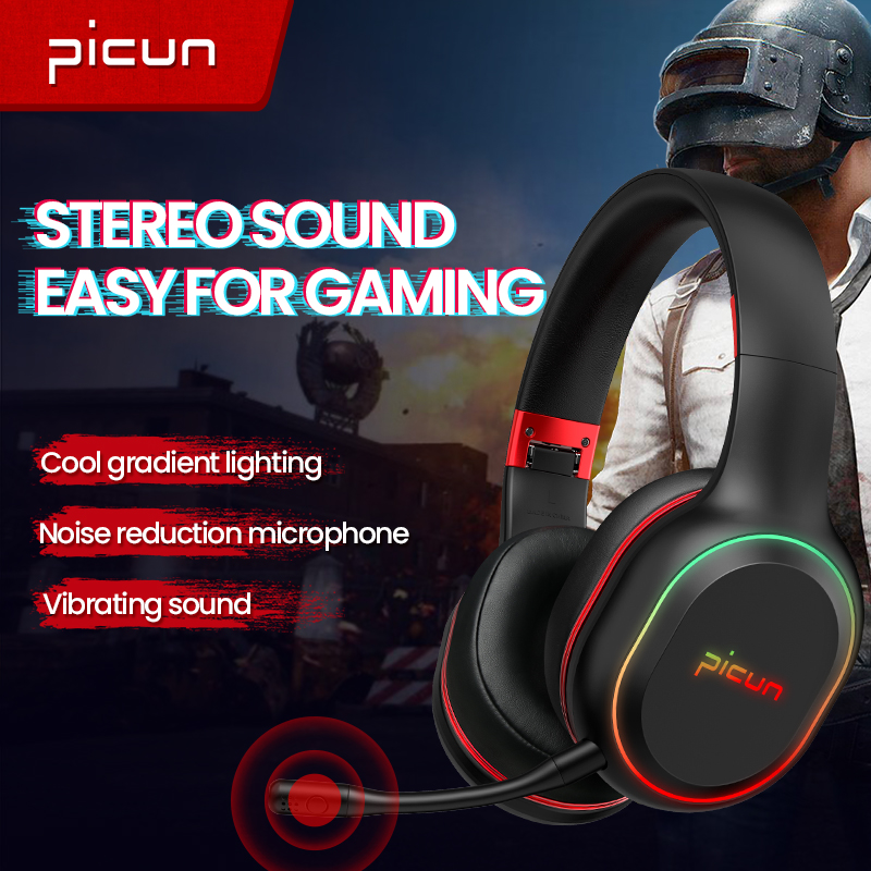 Picun P80X Wireless Headphones For Cellphone Gamer Low-Latency Bluetooth Headset With RGB Light HIFI Stereo Vibration Sound
Picun P80X Wireless Headphones For Cellphone Gamer Low-Latency Bluetooth Headset With RGB Light HIFI Stereo Vibration Sound