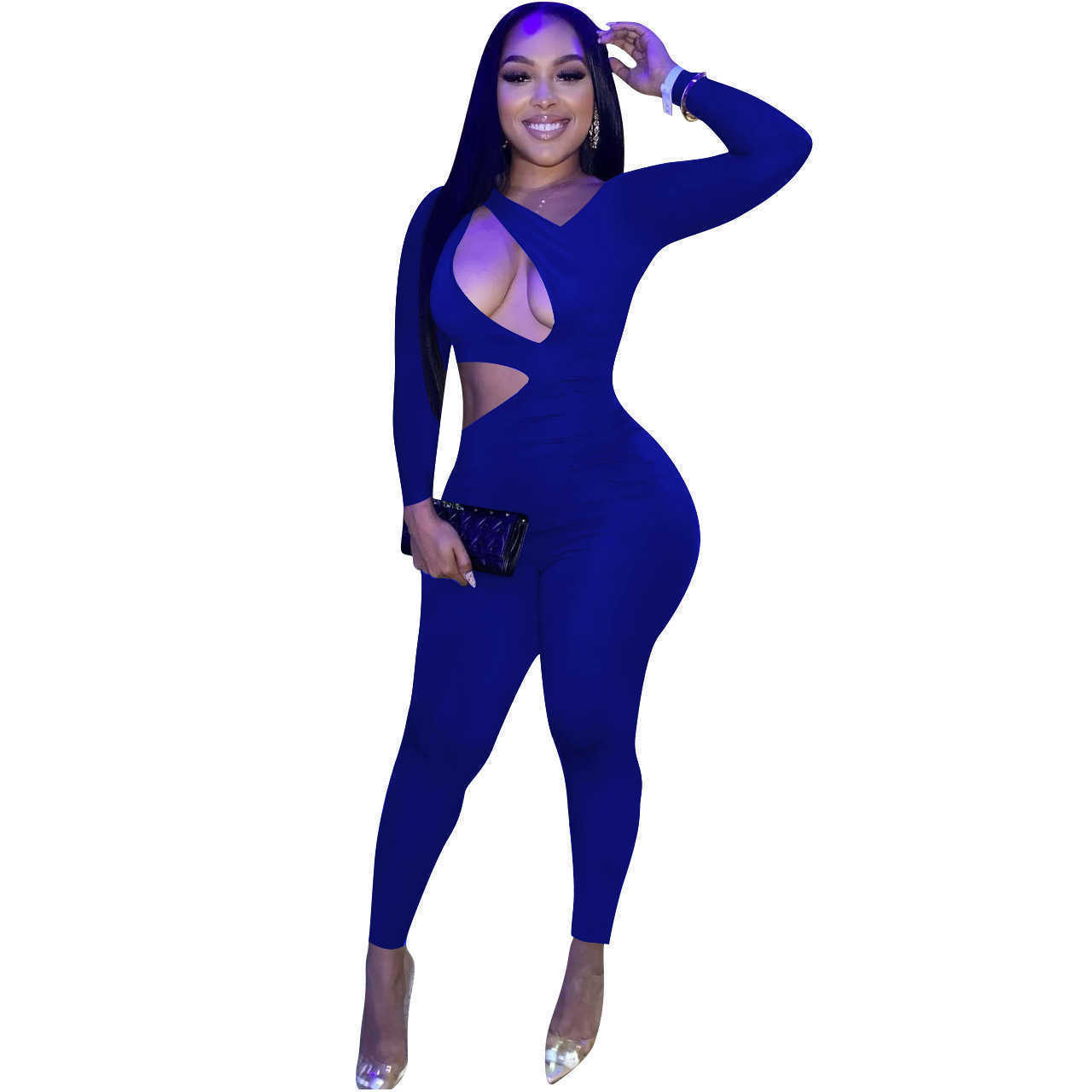 Designers Women Clothes jumpsuits 2023 sexy fashion solid color open waist Jumpsuit women's wear amp rompers