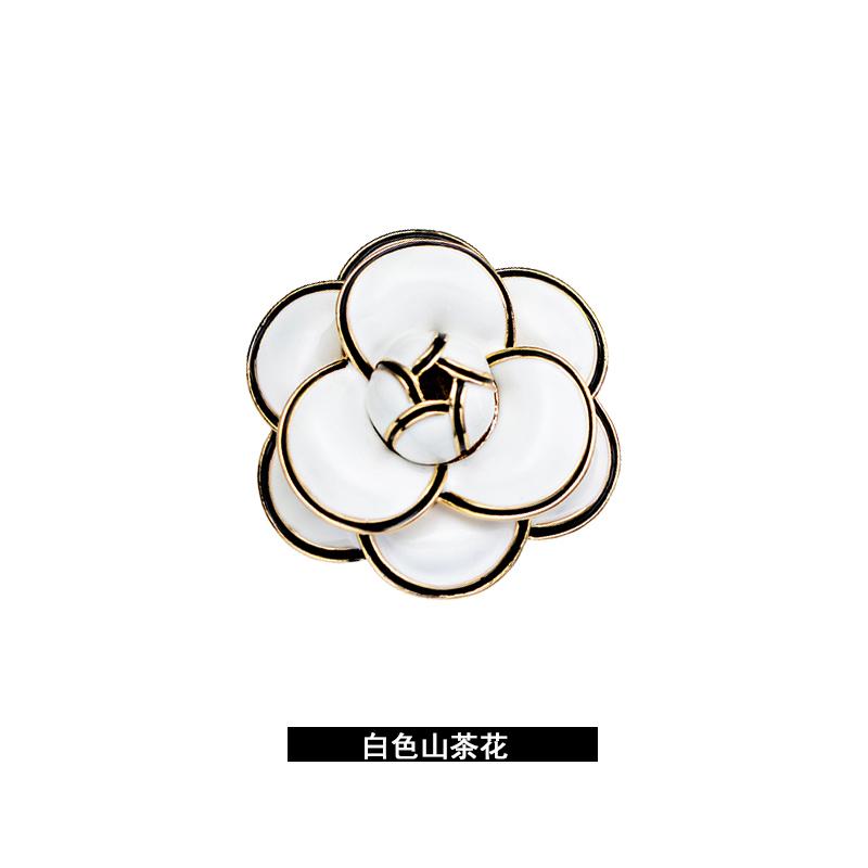 Pins Brooches Korean High Quality Luxury Camellia Big Flower Brooch Pins Woman Boutonniere Gift Jewelry