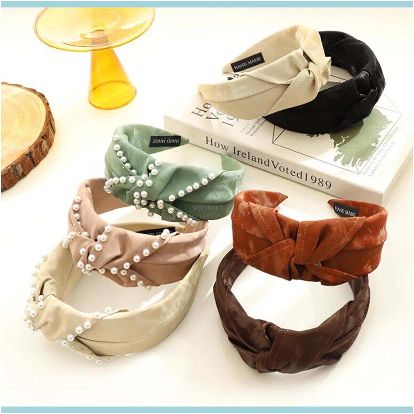 Headbands Jewelry Fashion Women Headband Wide Side Pearls Hairband Adt Center Knot Headwear Turban Hair Aessories Wholesale Drop Delivery 20
Headbands Jewelry Fashion Women Headband Wide Side Pearls Hairband Adt Center Knot Headwear Turban Hair Aessories Wholesale Drop Delivery 20