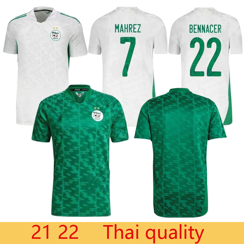 Thai quality Algerie Soccer Jersey Fans Player Version 2021 Home Away MAHREZ BOUNEDJAH FEGHOULI BENNACER ATAL 21 22 Algeria Maillot de foot
Thai quality Algerie Soccer Jersey Fans Player Version 2021 Home Away MAHREZ BOUNEDJAH FEGHOULI BENNACER ATAL 21 22 Algeria Maillot de foot