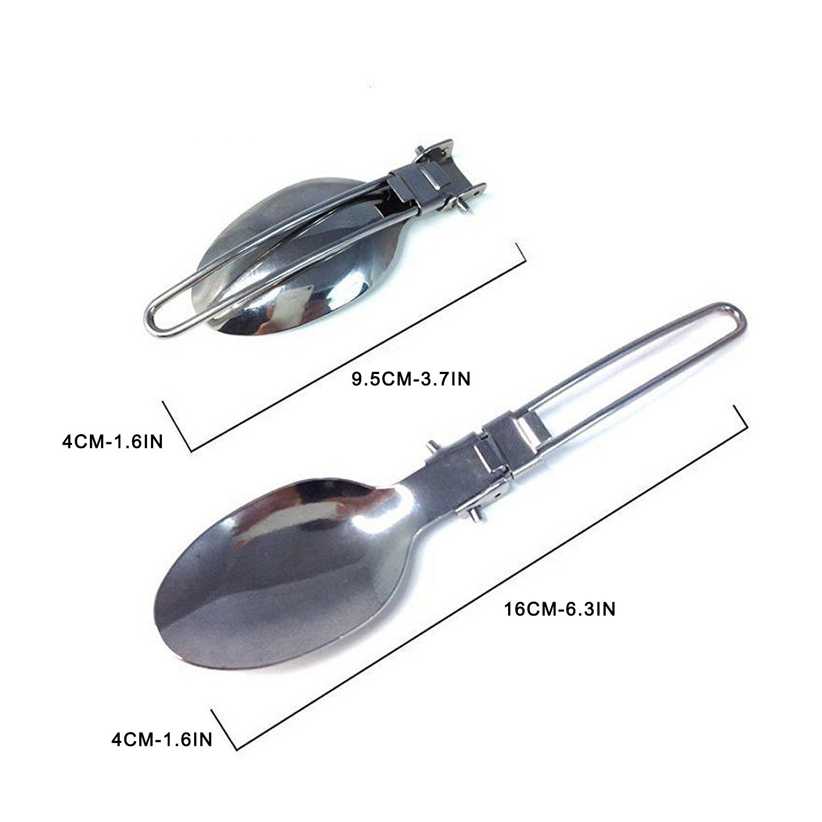 Foldable long pots knapsack stainless steel fork fold knife utensil spoon combined picnic set silverware