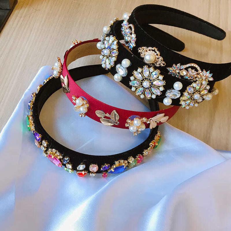 Hair Accessories Baroque Gem Rhinestone Headbands For Women Luxury Accessoires Headdress Fashion Bride Bezel Band
Hair Accessories Baroque Gem Rhinestone Headbands For Women Luxury Accessoires Headdress Fashion Bride Bezel Band