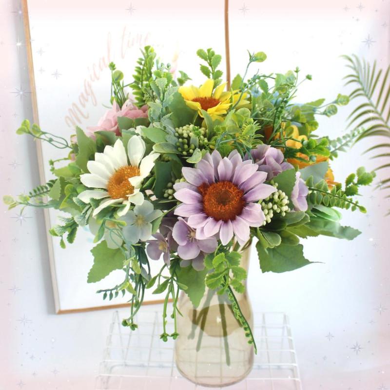 Decorative Flowers & Wreaths 1 Bunch Of Lovely Sunflower Hydrangea High Quality Artificial Flower Home Garden Party Wedding Decoration DIY S
Decorative Flowers & Wreaths 1 Bunch Of Lovely Sunflower Hydrangea High Quality Artificial Flower Home Garden Party Wedding Decoration DIY S