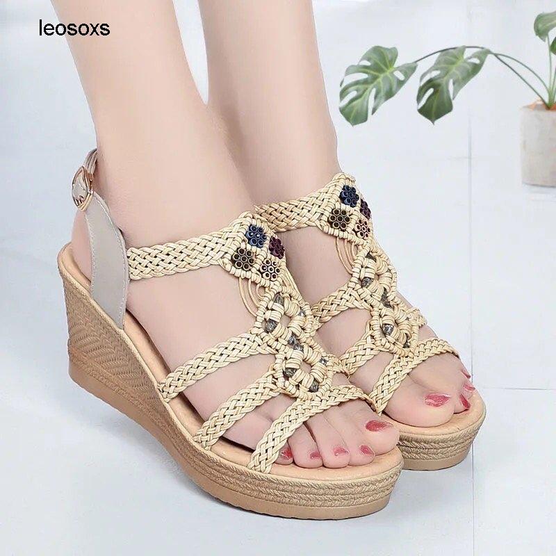 Sandals Summer Shoes For WomenSandals Women's Wear Fashion Flat Net Red Soft Sole Slope Heel Large Size Beach, Black
Sandals Summer Shoes For WomenSandals Women's Wear Fashion Flat Net Red Soft Sole Slope Heel Large Size Beach, Black
