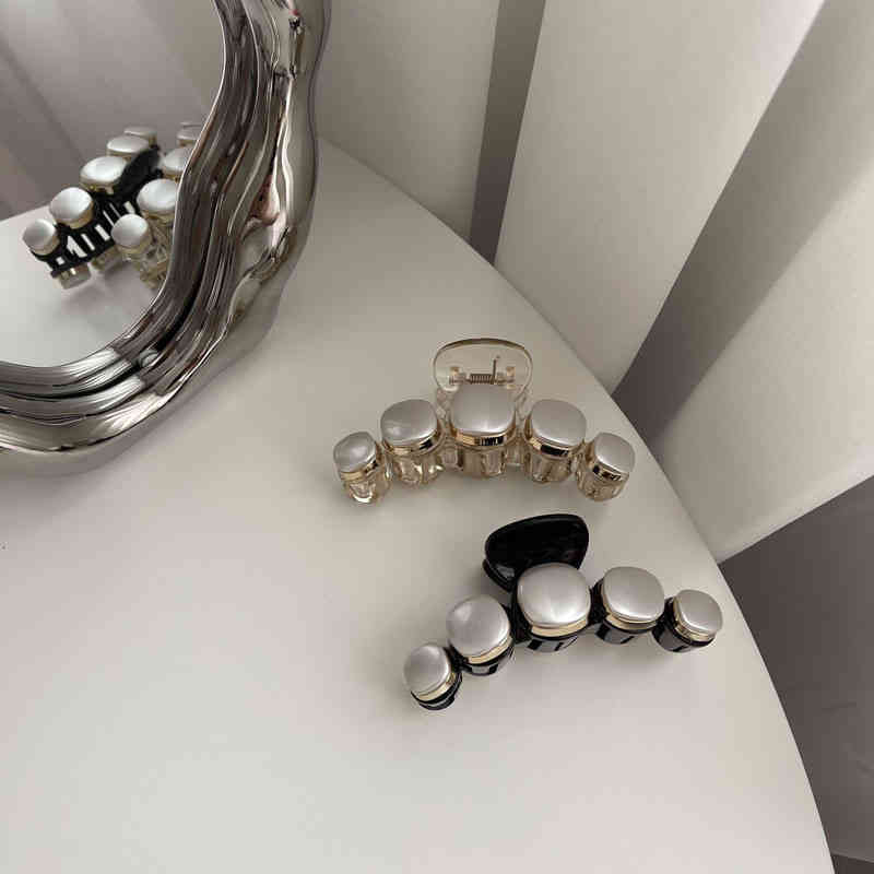 Hair Accessories Jewelry Korean Elegant Pearl pin Simple Temperament Grab Clip Bath pin Back Shark Headdress