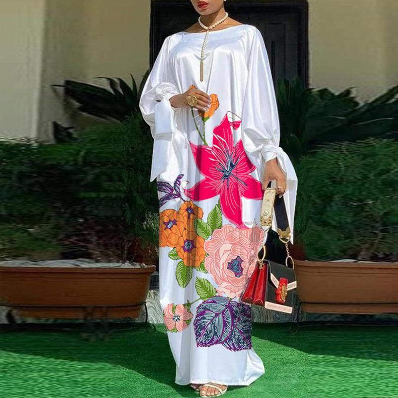 Ethnic Clothing White African Dresses For Women Fashion Autumn Winter Dashiki Africa Style Print Rich Bazin Maxi Long Dress
Ethnic Clothing White African Dresses For Women Fashion Autumn Winter Dashiki Africa Style Print Rich Bazin Maxi Long Dress