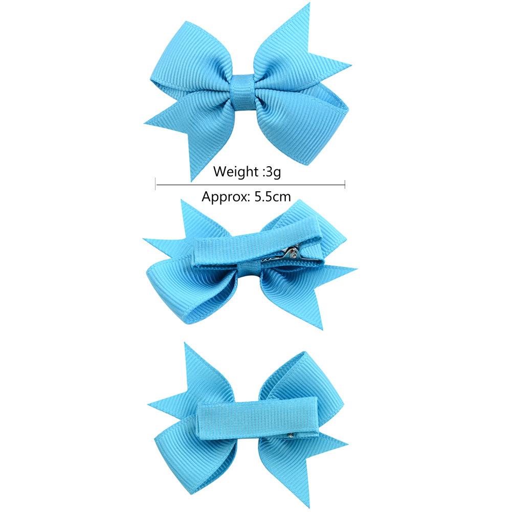 2021 new Wholesale 20 Colors Hair Bows Hair Pin for Kids Hot Girls Harper Small Bow Hairpin Baby Headwear Children's Hair Accessories