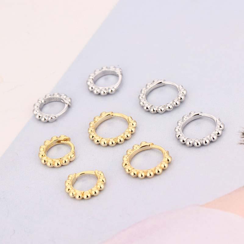 Hoop & Huggie Fashion100% 925 Sterling Silver Fashion Simple Minimalist Twist Round Hoops Circle Beads Earrings For Women Fine Luxury Jewelr
Hoop & Huggie Fashion100% 925 Sterling Silver Fashion Simple Minimalist Twist Round Hoops Circle Beads Earrings For Women Fine Luxury Jewelr