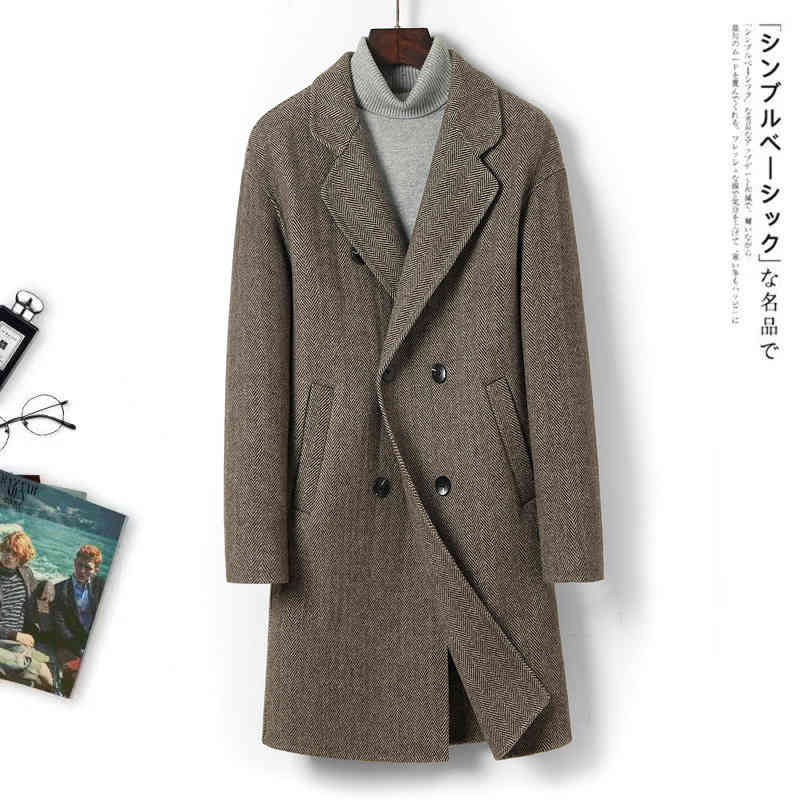 Men's Wool & Blends Autumn and winter double-sided wool suit collar coat men's medium long ADDY, Gray
Men's Wool & Blends Autumn and winter double-sided wool suit collar coat men's medium long ADDY, Gray