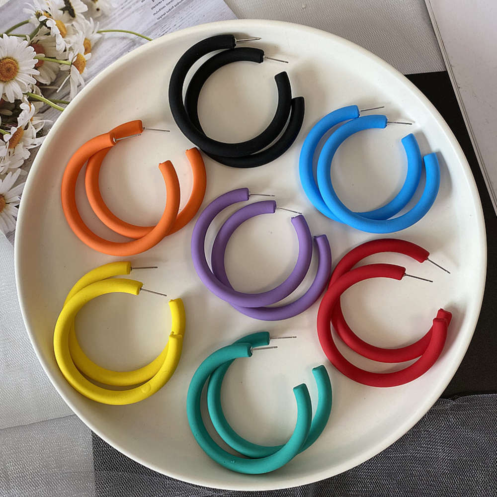 earrings Half circle candy color C-shaped Earrings Silver Needle fashion personality simple net red accessories medium, Golden
earrings Half circle candy color C-shaped Earrings Silver Needle fashion personality simple net red accessories medium, Golden