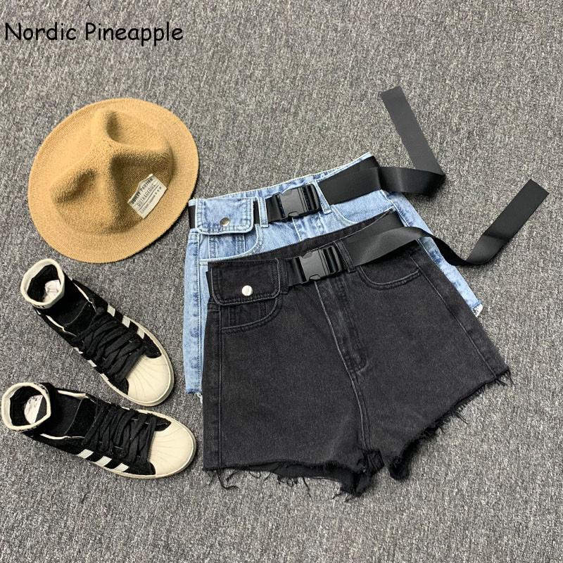 High-waisted Shorts For Women 2021, The Women's Loose-fitting And Slim-looking A-line Including Waistband