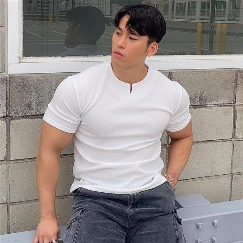 Men's T-Shirts 2021 Casual Short Sleeves T Shirt Men Gyms Fitness T-shirt Male Training Workout Cotton Slim Tees Tops White Fashion Clothes, Black
Men's T-Shirts 2021 Casual Short Sleeves T Shirt Men Gyms Fitness T-shirt Male Training Workout Cotton Slim Tees Tops White Fashion Clothes, Black