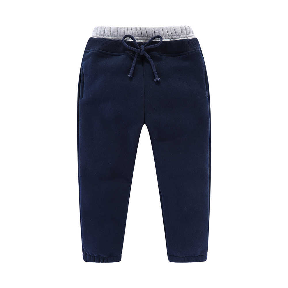 Mudkingdom Little Boy Girls Fleece Jogger Pants Cotton Casual Drawstring Waist Bear Pattern Kids Children Trousers 210615