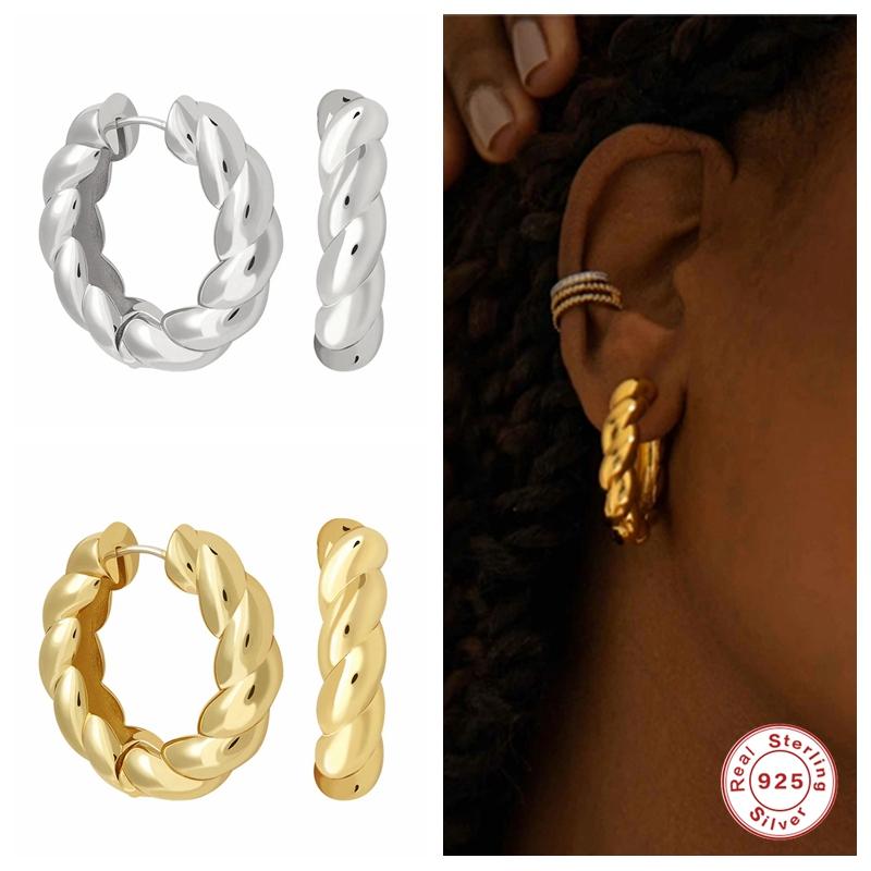 Hoop & Huggie BOAKO Minimalism 925 Sterling Silver Twist Earring For Women Fashion Casual Jewelry Earrings Pendientes Aros
Hoop & Huggie BOAKO Minimalism 925 Sterling Silver Twist Earring For Women Fashion Casual Jewelry Earrings Pendientes Aros