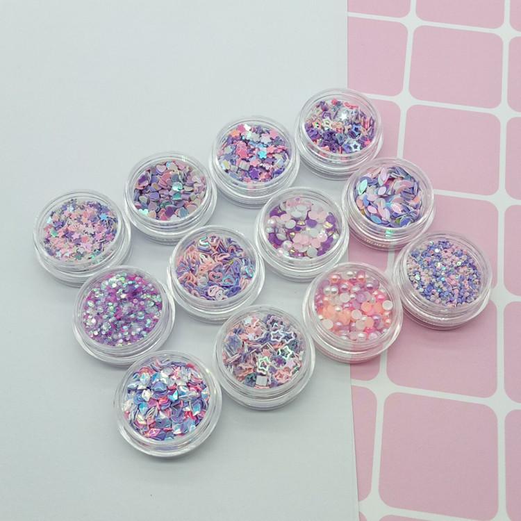 12Pcs Colorful Purple Pink Blue Nail Glitters Set Holographics Powder Flake Art Sequins DIY Makeup Decoration Decorations
12Pcs Colorful Purple Pink Blue Nail Glitters Set Holographics Powder Flake Art Sequins DIY Makeup Decoration Decorations