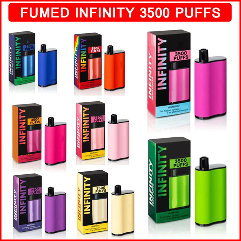 2021 Fumed Infinity Disposable Vape 15 Colors 3500 Puffs Cigarette 1500mAh Battery 12ml Pods Cartridges Vapors Ecigarette Vaporizers Puff Carts
2021 Fumed Infinity Disposable Vape 15 Colors 3500 Puffs Cigarette 1500mAh Battery 12ml Pods Cartridges Vapors Ecigarette Vaporizers Puff Carts