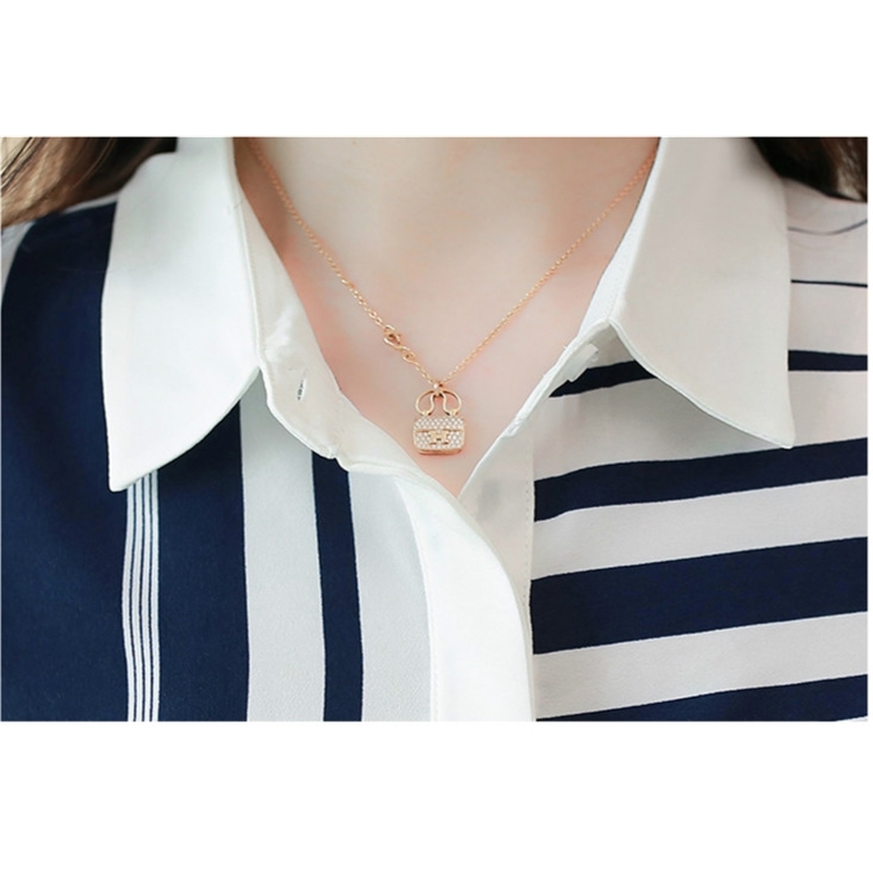 fashion Korean women blouse long-sleeved thin chiffon striped square collar OL style slim fit top 0924 40 210506