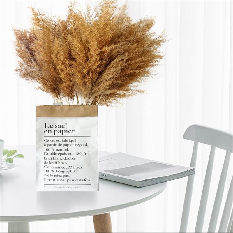 Dried Pampas Grass Decor Wedding Flower Bunch Natural Plants For Home Christmas Decorations 2021 Floral Container Decorative Flowers & Wreat