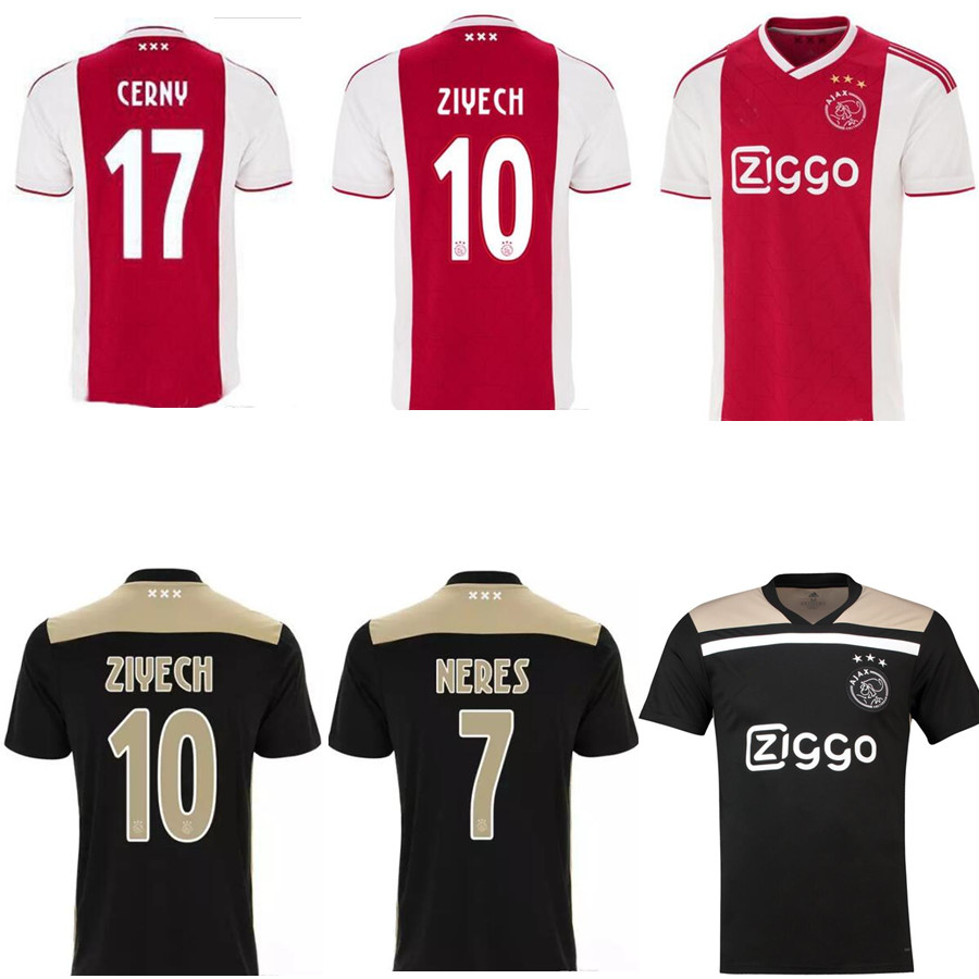 A JAX soccer jersey amsterdam 2018 2019 KUDUS ANTONY BLIND PROMES TADIC NERES CRUYFF 1819 men football shirt uniforms away blue third, Black;yellow
A JAX soccer jersey amsterdam 2018 2019 KUDUS ANTONY BLIND PROMES TADIC NERES CRUYFF 1819 men football shirt uniforms away blue third, Black;yellow