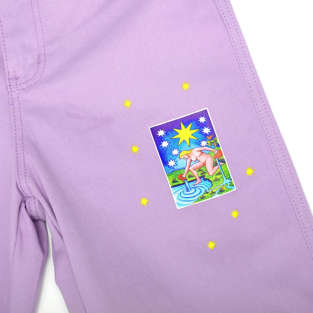 Cartoon Pattern Women's Pants High Waist Vintage Straight Trousers For Ladies Summer Autumn Women Casual Streetwear Pants Light 210702