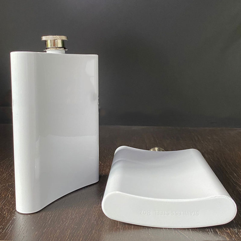 8oz Blank Sublimation Portable 304 Stainless Steel Hip Flask Flagon Whisky Wine Alcohol Bottle VT1930 Free shipping