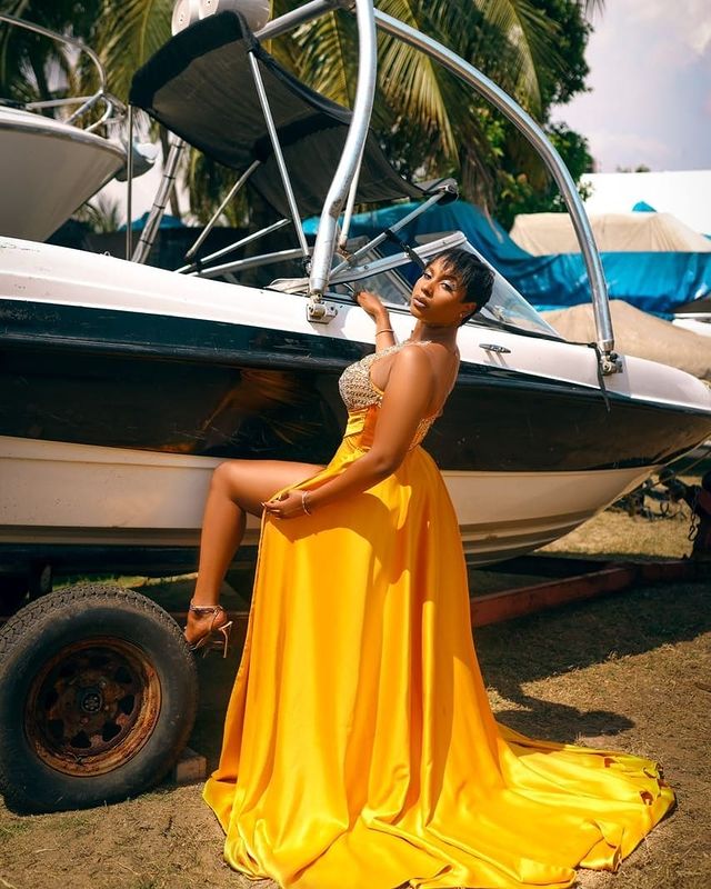 plus size arabic aso ebi yellow luxurious sexy prom dresses beaded crystals evening formal party second reception birthday engagement gowns dress zj62